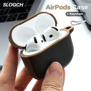 Luxury Matte Case For Apple AirPods 4 / Pro2 / 3rd / Pro Bluetooth Wireless Earphones Shockproof Cover For AirPods 1 / 2nd Generation Translucent Protective Casing With Keychain