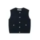 Fashionable Single-Breasted Casual Knit Vest Cropped Top For Women 2024 Autumn New Arrival European And American Wholesale. 