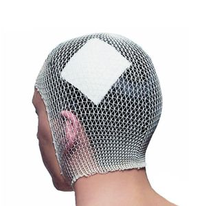 เทปยืดหยุ่นแบบผ้าตาข่ายสำหรับการดูแลข้อศอกและข้อแข้ง ผ้าพันแผลระบายอากาศได้ดี ความยืดหยุ่นสูง เทปพันแผลแบบผ้าตาข่าย