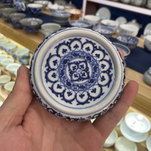 Jingdezhen Baoxiang in Chinese Antique Style Clay Ceramic Yixing Clay Teapot Lid Teapot Gaiwan Tea Cup Lid Holder Tea Ceremony Teacup Mat