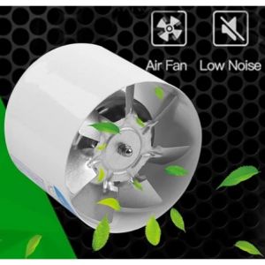 Metal Inline Duct Fan Booster Exhaust Blower Air Cooling Vent 220V 25W