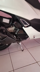 ฝาครอบหม้อน้ำ ลายคาร์บอน เคฟล่า สำหรับ HONDA ADV160 PCX160 CLICK160 ป้องกันหม้อน้ำ แข็งแรง ทนความร้อน