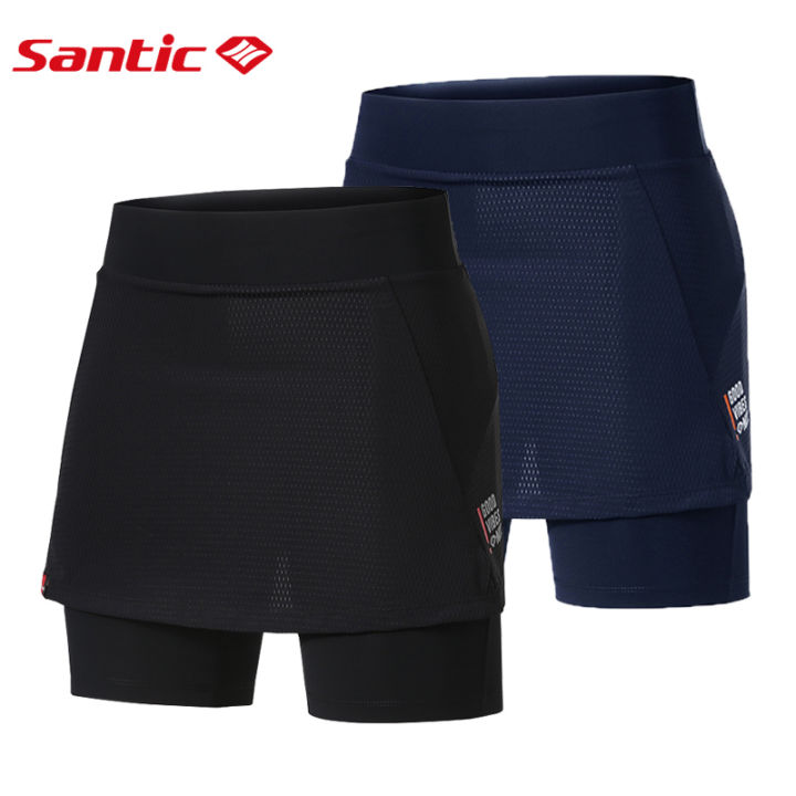 Santic Women's Cycling Shorts With 4D Gel Padding & Side Pockets - Quick Dry Breathable Bike Shorts