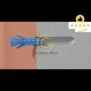 EPI 6MM WALL PLUG 10/20 Papan PVC Red Screw Wall Plug for Drywall Concrete Brick Wall Plastik Dinding Skru 1 Papanx50pcs