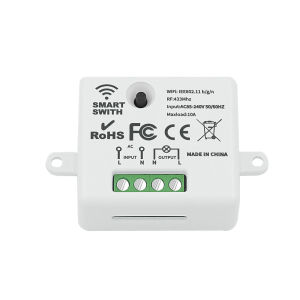 WenQia Tuya WiFi RF Smart Switch Light Wireless Remote Control SwitchMini 220V 240V Timing Breaker Module with Touch Wall Switch Transmitterwork with 天猫精灵/Alexa