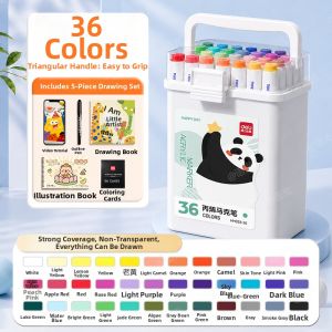deli | Non-Toxic For Childrens Art Soft-Tip Oil-Based Watercolor Marker