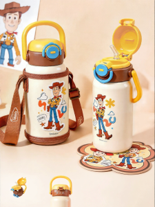 Portable Kids Straw Water Bottle