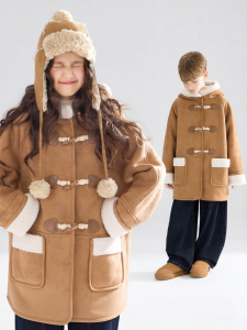 MUCMUKN | Buckled Suede Imitation Lamb Wool Warm Coat
