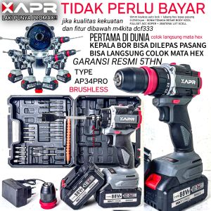 Raja bor brushless APR AP34 PRO basic mesin ap13pro bisa untuk impact driver sekrup lepas kepala