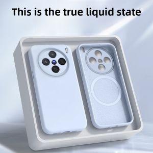 Magnetic Absorption Liquid Silicone Case for Vivo X200S X200Pro Mini X300Pro Full Cover Protection Anti-Fall Fréd