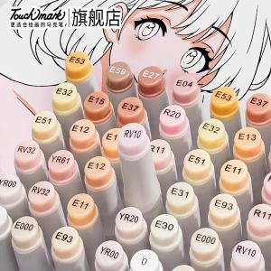 Skin colors markers set double head brush and wide pen suitable for professional artists painting sketch illustration portrait