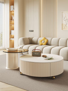 Light Luxury Fashion Mobile with Storage Coffee Table