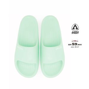 Aerostreet 36-41 Ceilo Mint - Sandal Sendal Selop Slip On Casual Pria Wanita Aero Street AACAA