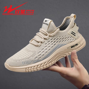 Breathable Mesh Fly Knit Mens Summer Sport Shoes Thin Style Casual Slip on Sneakers Comfortable Low Top Flat Heel Fashion Footwear