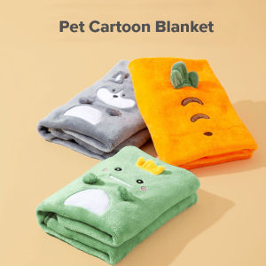 DY Loving Chăn Lông Cừu San Hô Vải Flanen Hai Mặt Cho Thú Cưng Chăn Thú Cưng Husky Cà Rốt Khủng Long Hoạt Hình Chăn Chó Lớn Cho Thú Cưng Trong Vòng 30Kg