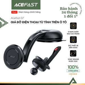 Giá đỡ điện thoại trên ô tô ACEFAST D7 hỗ trợ nam châm N52 từ tính xoay 360 độ - Hàng chính hãng