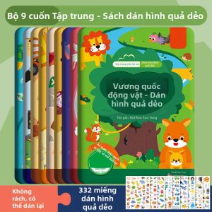 XIAOSHUGUOGUO | Sách Nhãn Dán Trẻ Em Hình Thú