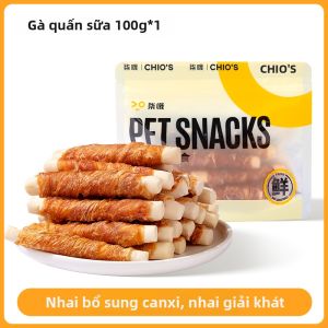 7o | Món Nhái Cho Chó Duck Meat Milk Bone Dùng Để Mọc Răng và Thưởng Khen