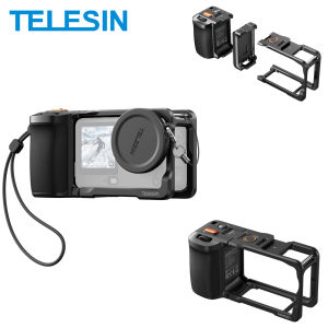TELESIN | TELESIN StreetGrip Kit Aid Hand Grip ZOOM Remote Control Set Protective Case For DJI OSMO Action6 Quick release Rabbit Cage