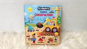 FunFacts Explore Construction Board Book with over 50 Flaps to Lift
