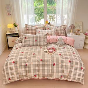 Minimalist Bedding Set Soft Flannel Washed Cotton