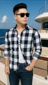 Áo sơ mi sơ mi nam dài tay kẻ caro phong cách trẻ trung năng động phù hợp mọi lứa tuổi N50