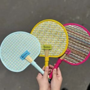 YUEXIAOQI | Handmade Woven Embroidery Convenient Fan