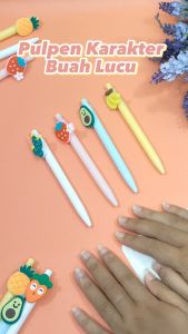 Pulpen Karakter Kartun Buah Pena Gel Motif Karakter Lucu Pen Cute Student Japanese 017