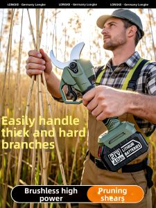 LONGKE | Cordless Powerful Large Caliber Handheld Pruning Shears