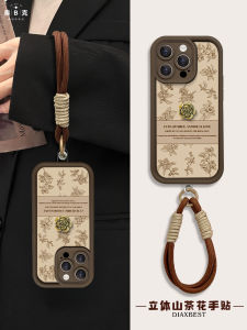 Creative Art Silicone Phone Case for Apple 15 14 pro 13 pro Liquid Frame Female Style Hand Paste Full Cover Lens Protection