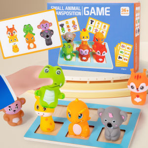 Adorable Animal Doll Spatial Awareness/Observation Development Toys Little Animal Swap Game Hand-Eye Coordination Training Gifts