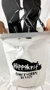 Sandal Hippokrit Strappy Original Untuk Wanita - Hitam