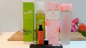 Tặng Son dưỡng môi Beautifit Hàn Quốc 179k Combo dưỡng da The Rucy Hàn Quốc Xịt Khoáng Lô Hội Dưỡng Ẩm Aloe Hydrating Facial Mist 150ml và Nước hoa hồng Wrinkle Repair & Whitening Essence Toner 150 ml