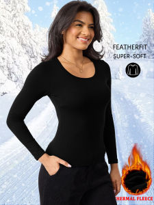 Womens Super soft  Fleece Long Sleeve Thermal Shirts for Women Cold Weather Womens Thermal Underwear Tops Base Layer