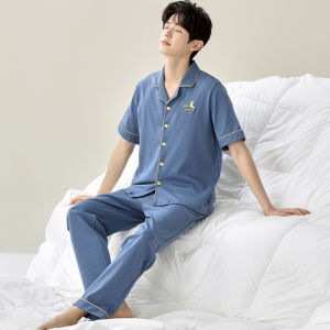 Bộ đồ ngủ nam MiiOW bằng cotton 100% tay ngắn quần dài