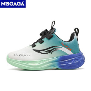 NBGAGA | Fashion Leather Casual Sneakers For Kids Boys Anti-Slip Student Comfortable Walking Outdoor Lightweight Sport Running Shoes
