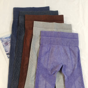 Super Slimming ~ Double Waist Head Denim High Waist Hip Raise Fitness Pants Female Skinny Running Elastic Yoga Exercise Pants