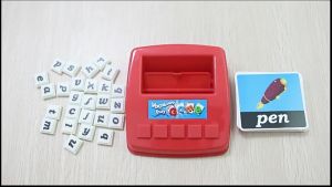 Spelling Literacy Alphabet Letters Cards Early Education Learning Kids Scrabbling Early Education Montessori Gift