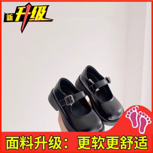 Genuine Leather Princess Mary Jane Shoes for Girls Black Performance Spring Autumn UK Style Small Girls Show Shoes Children Single Shoes