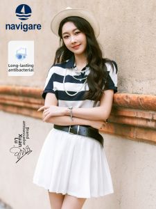 Navigare | Áo Polo Kẻ Sọc Knit Dễ Dàng