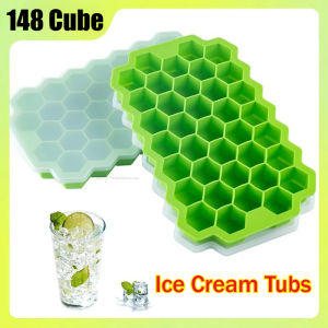 148 Grid Ice Cube Tray Silicone Mold Ice Cube Tray Mold Ice Cube Maker Non-toxic Durable Bar Pub Wine Blocks Maker