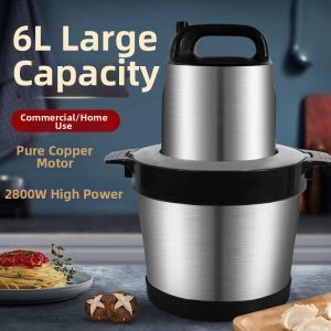 ZHUOLESHI | Máy Xay Thịt Đa Năng Inox 6L