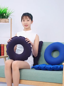 หมอนรองนั่งเติมลม ลดแผลกดทับ บรรเทาริดสีดวง หมอนโดนัท เบาะรองนั่ง ฟรีเครื่องสูบลม
