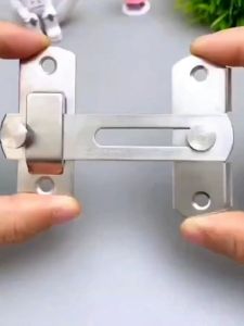 Stainless Steel Safety Hasp Door Lock for Bathroom Bedroom Door Catch Latch