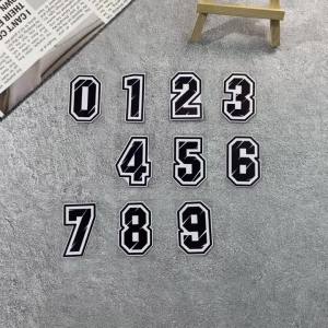 1PC 0123456789 Black Numbers Motorcycle Stickers Waterproof Motorbike Helmet Fuel Tank Front Fairing Scooter Body Vinyl Decals