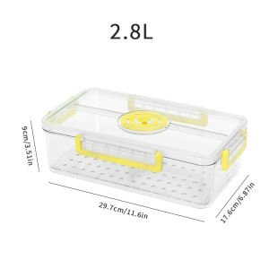 Timer Microwavable Refrigerator Storage Container Transparent Sealed Fresh-keeping Box