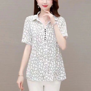 QIAOXIZI | Comfortable Stylish Summer Short Sleeve Shirt for Women