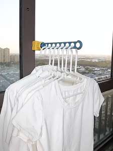 8 Hole Clothes Hanging Drying RackClothes Drying RackPortable Travel Hanger for Hotel Home Rotary Wall Mounted Clothes Bar