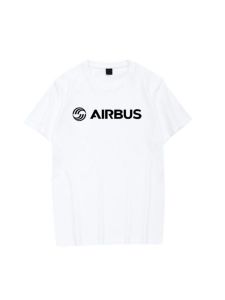 เสื้อยืดแขนสั้นผู้ชายผู้หญิง Airbus ฤดูร้อน 2023 คอกลม ผ้าฝ้าย ระบายอากาศได้ดี แฟชั่นลำลอง ผ้าฝ้ายผสมโพลีเอสเตอร์