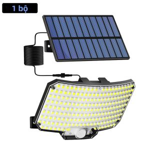 Đèn Năng Lượng Mặt Trời Ngoài Trời 234LED Có Cảm Biến Chuyển Động 3 Chế Độ Điều Khiển Từ Xa IP65 Đèn An Ninh Chống Nước Chống Ngập Cho Sân Vườn